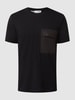 Selected Homme Relaxed Fit T-Shirt aus Baumwolle Modell 'Goia' Schwarz