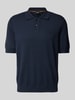 BOSS Orange Regular Fit Poloshirt mit Label-Stitching Modell 'Asac' Dunkelblau