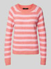 Vero Moda Weicher Langarm Pullover mit Rundhalsausschnitt Modell 'DOFFY' Rosa