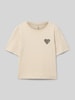 Only Regular Fit T-Shirt aus reiner Baumwolle Modell 'REX' Sand