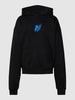 Mister Tee Hoodie met motiefprint, model 'PAPILLON' Zwart