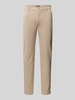 Blend Slim fit broek met elastische band, model 'Langford' Zand