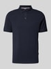 HECHTER PARIS Poloshirt met labelprint Marineblauw