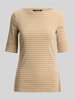 Lauren Ralph Lauren regular fit T-shirt van katoenmix Beige