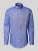 Christian Berg Men Regular Fit Business-Hemd mit Button-Down-Kragen Royal