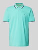 Fynch-Hatton Koszulka polo o kroju regular fit z paskami w kontrastowym kolorze Jasnoturkusowy