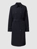 Peuterey Trenchcoat met riem, model 'SALTUM' Donkerblauw