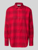 Christian Berg Woman Relaxed Fit Hemdbluse aus Flanell Rot
