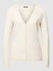 Montego Cardigan mit V-Ausschnitt Ecru meliert