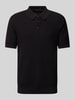 Scotch & Soda Regular fit poloshirt met structuurmotief Zwart