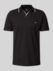 Christian Berg Men Regular Fit Poloshirt mit Logo-Stitching und Polokragen Black