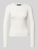 Vero Moda Slim Fit Langarmshirt mit Baumwoll-Anteil Modell 'CHLOE' Weiss