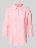 Brax Regular fit linnen blouse met 3/4-mouwen, model 'Vickie' Koraal