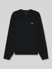 BOSS Green Pullover mit Logo-Schriftzug KN_Momentum-X CN Dunkelblau