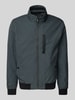 s.Oliver RED LABEL Regular Fit Outdoor-Jacke mit Stehkragen und Kontrast-Details Anthrazit