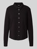 s.Oliver BLACK LABEL Regular fit blouseshirt van viscosemix Zwart