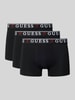 Guess Trunks mit elastischem Bund Modell 'BRIAN HERO' im 3er-Pack Black