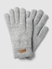 Barts Handschuhe mit Label-Detail Modell 'Witzia' Silber meliert