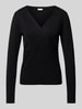 s.Oliver BLACK LABEL Wickelpulli mit V-Ausschnitt Black