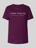 Tom Tailor T-shirt z okrągłym dekoltem  Bordowy