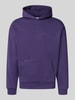 REVIEW Regular Fit Hoodie aus Baumwoll-Mix mit Label-Detail Purple