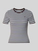 ONLY Slim Fit T-Shirt aus Baumwoll-Mix Modell 'VAL' Schoko
