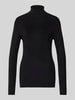 ICHI Longsleeve aus Viskose-Mix Modell 'MAFA' Black