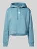 The North Face Korte hoodie met gestikt logo Oceaanblauw