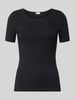 Hanro T-Shirt mit Rundhalsausschnitt Modell 'SOFT TOUCH' Black