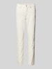 Cambio Slim fit jeans met verkort model, model 'PIPER' Offwhite