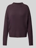 QS Strickpullover mit Turtleneck Aubergine