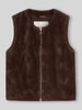 Tom Tailor Regular fit bodywarmer met ritssluiting Donkerbruin