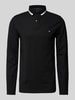 Christian Berg Men Strickpullover mit Polokragen Black