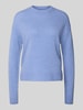Christian Berg Woman Wollen pullover met ronde hals Jeansblauw