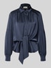 Neo Noir Overhemdblouse met knoopsluiting Blauw