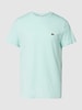 Lacoste T-shirt met logostitching, model 'Supima' Mint