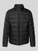 BOSS Regular fit gewatteerd jack met labelprint, model 'CIKO' Zwart