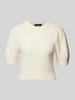 Vero Moda Regular fit gebreide pullover met pofmouwen, model 'NOVAH' Ecru