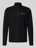 CHAMPION Fleecepullover mit Label-Stitching Black