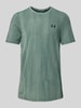 Under Armour T-Shirt mit Label-Print Mint