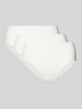 Sloggi Slip mit Label-Print Modell 'GO DAILY' im 3er-Pack Offwhite