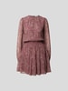 Vanessa Bruno Minikleid mit floralem Muster Beige