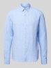 Brax Modern Fit Leinenhemd mit Button-Down-Kragen Modell 'Dirk' Hellblau