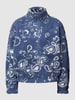 Only Pullover mit Troyer-Kragen Modell 'JANNE' Rauchblau