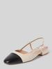 Steve Madden Slingbacks mit Kontrastbesatz Modell 'BELINDA' Ecru