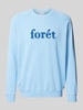 Forét Sweatshirt mit Label-Applikation Modell 'SPRUCE' Bleu