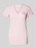 ARMANI EXCHANGE T-shirt met labeldetail Roze