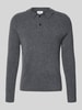 FTC-Cashmere Kaschmirpullover mit Kentkragen Anthrazit