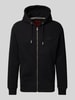 Superdry Sweatjacke mit Label-Stitching Black