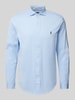 Polo Ralph Lauren Slim Fit Freizeithemd mit Haifischkragen Hellblau